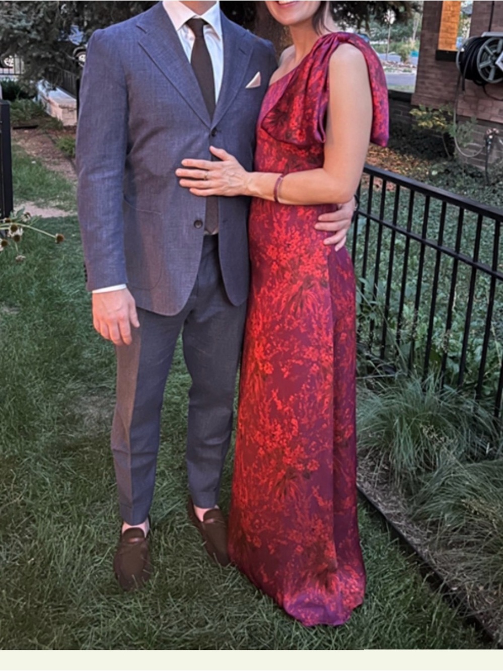 Sachin and Babi Chelsea Gown in Magenta